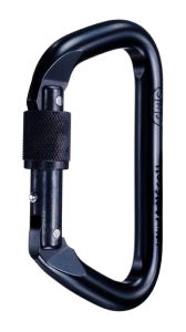 Large Heat-treated Steel Locking D - Black
